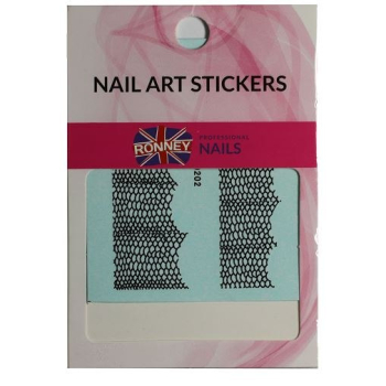 RONNEY - Naklejki wodne na paznokcie NAILART STICKERS RN 195    !